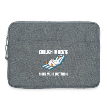 Rente Gans - Nicht mehr zuständig Ruhestand - Laptoptasche 15" - Grau meliert - Vorne
