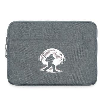 Bigfoot Baseball Player - Laptop bag 15" - heather grey - Front