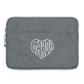 Logo de police Cœur de la Garda - Sacoche pour ordinateur portable 15 pouces - gris chiné - Devant