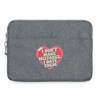 Je ne fais pas d’erreurs, je sors avec eux, ex-petit ami qui sort avec eux - Sacoche pour ordinateur portable 15 pouces - gris chiné - Devant