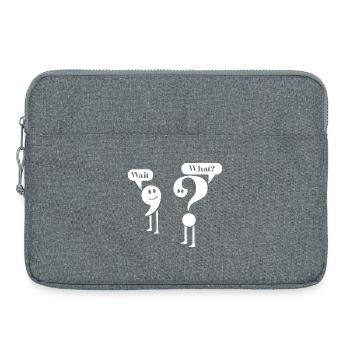 English Grammar Punctuation Teacher Student - Laptop bag 15" - heather grey - Front