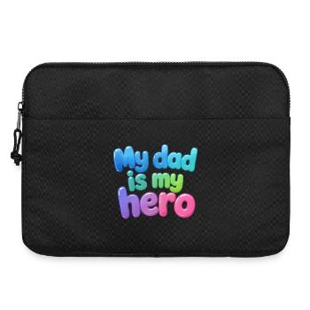My Father Is My Hero Bubbel Design - Laptop bag 15" - black - Front