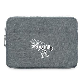  Predator Raubfisch Angeln Hecht Für Hardcore - Laptoptasche 15" - Grau meliert - Vorne