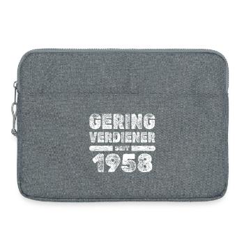 Gering Verdiener 1958 Vintage - Laptoptasche 15" - Grau meliert - Vorne