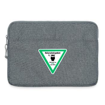 Nachteule Bitte nicht vor 10 Uhr ansprechen - Laptoptasche 15" - Grau meliert - Vorne