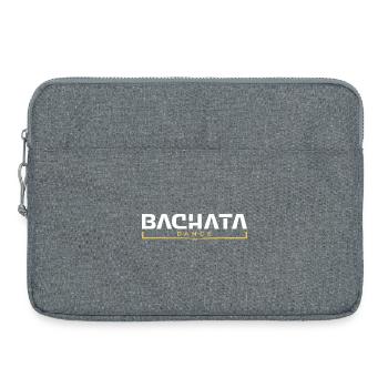 Bachata Dance Logo Weißgold – Lateinamerikanischer Tanz - Laptoptasche 15" - Grau meliert - Vorne