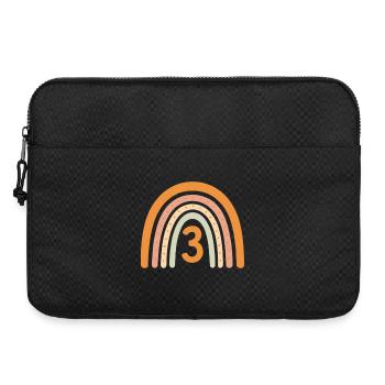 Third Birthday Rainbow - Laptop bag 15" - black - Front