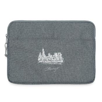 Chicago City - United States - Laptop bag 15" - heather grey - Front
