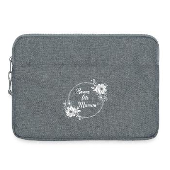 Bonne fête Maman - Sacoche pour ordinateur portable 15 pouces - gris chiné - Devant