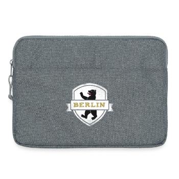 berlin bear coat of arms capital germany wall tri - Laptop bag 15" - heather grey - Front