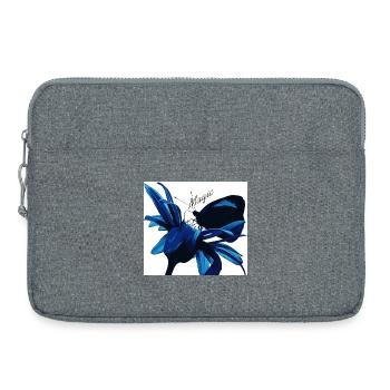 Blue Blossom Magic with Magic - Laptop bag 15" - heather grey - Front