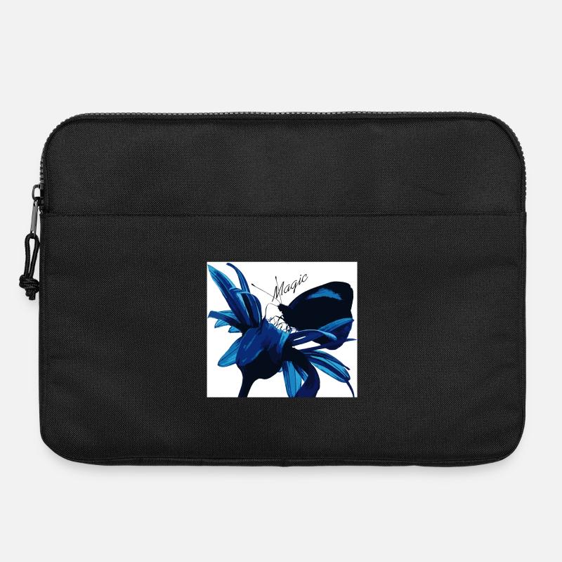 Blue Blossom Magic with Magic - Laptop bag 15" - black