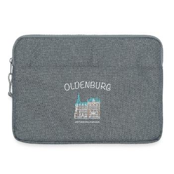 Oldenburg, Hôtel de ville historique, Basse-Saxe - Sacoche pour ordinateur portable 15 pouces - gris chiné - Devant