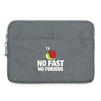 snail, gastropod, slug - Laptop bag 15" - heather grey - Front