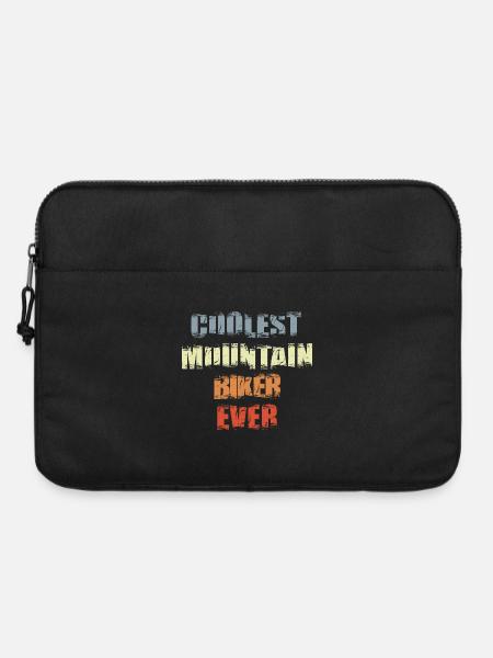 Lustiger Mountainbiker - Laptoptasche 15" - Schwarz