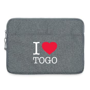 J’AIME LE TOGO - Sacoche pour ordinateur portable 15 pouces - gris chiné - Devant