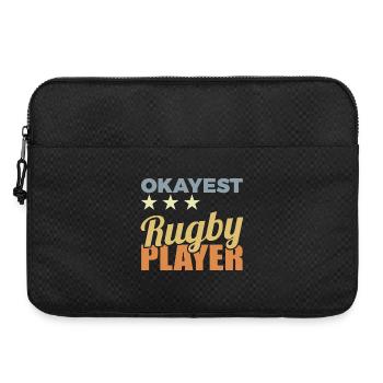 Joueur de rugby moyen - Sacoche pour ordinateur portable 15 pouces - noir - Devant