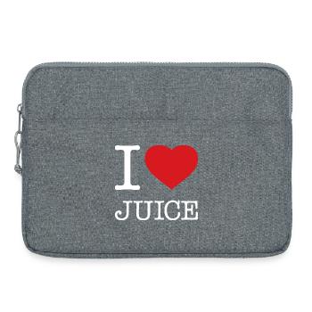 I LOVE JUICE - Laptop bag 15" - heather grey - Front