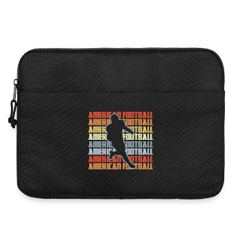 American Football Retro Look - Laptop bag 15" - black - Front