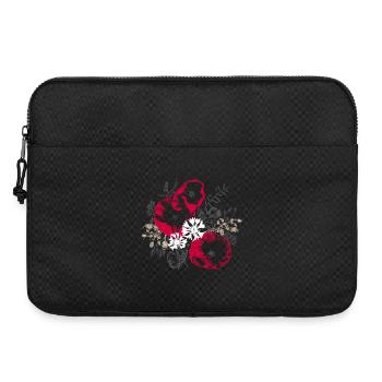 Mohnblumen Kornblumen Wildblumen - Laptoptasche 15" - Schwarz - Vorne