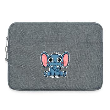 Elephant - Laptop bag 15" - heather grey - Front