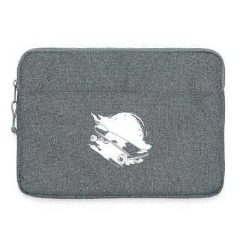 Skateboard Drawing - Laptop bag 15" - heather grey - Front