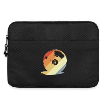 Retro Billiard Ball Graphic - Laptop bag 15" - black - Front