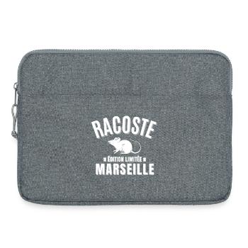 Marseille, Marseillais, Marseille humour - Laptop bag 15" - heather grey - Front