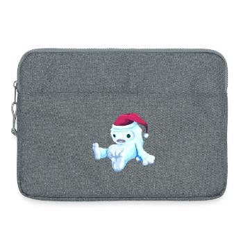 Poupée de Noël - Sacoche pour ordinateur portable 15 pouces - gris chiné - Devant