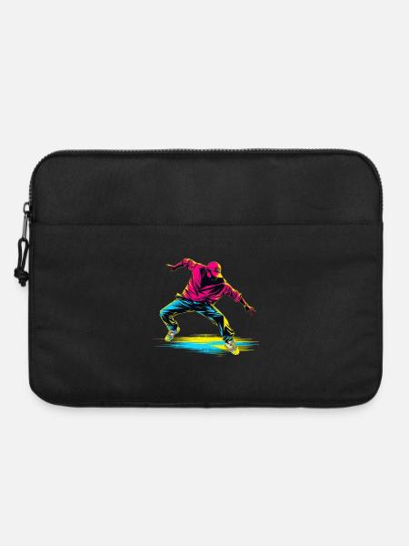 Breakdance Retrowave - Laptoptasche 15" - Schwarz