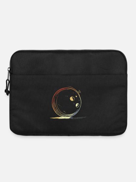 Bowling Retro Look - Laptoptasche 15" - Schwarz