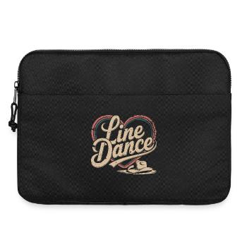 Line Dance Heart Retro Design - Laptop bag 15" - black - Front