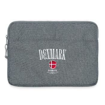 Danish patriot, Danish pride - Laptop bag 15" - heather grey - Front