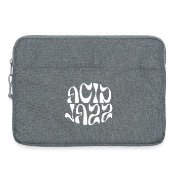Acid Jazz Fluid und psychedelisches Logo - Laptoptasche 15" - Grau meliert - Vorne