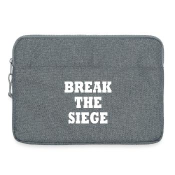 break the siege - Laptop bag 15" - heather grey - Front