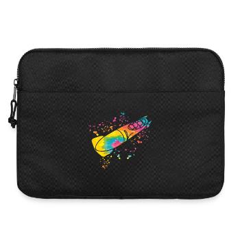 Bobfahrer Bobschlitten Viererbob - Laptoptasche 15" - Schwarz - Vorne