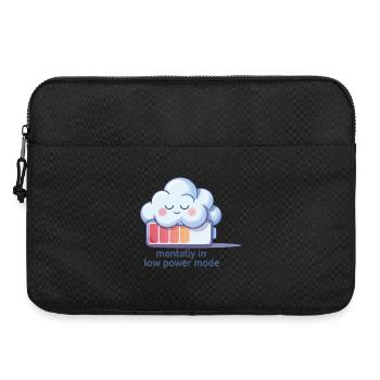 Humour numérique – Mentalement en mode basse consommation - Sacoche pour ordinateur portable 15 pouces - noir - Devant