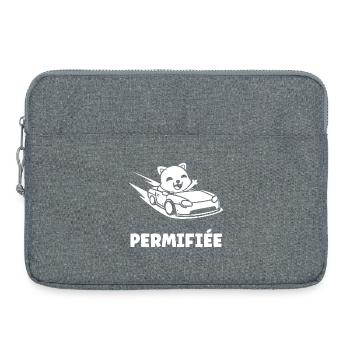 Humour permis de conduire - Sacoche pour ordinateur portable 15 pouces - gris chiné - Devant
