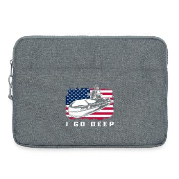 July 6 Submarine Submarine Veteran Navy USA - Laptop bag 15" - heather grey - Front