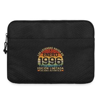 Born In January 1996 Vintage 30 Years Birthday - Laptop bag 15" - black - Front