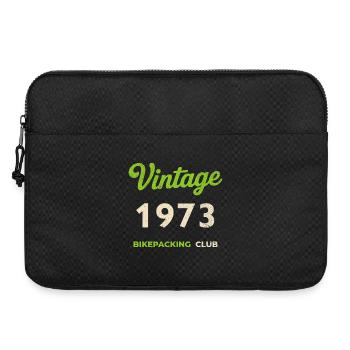 Millésime 1973 – Bikepacking Club Rétro Année de naissance - Sacoche pour ordinateur portable 15 pouces - noir - Devant