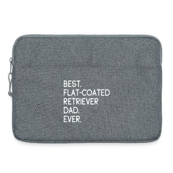 Flat-Coated Retriever - Laptop bag 15" - heather grey - Front