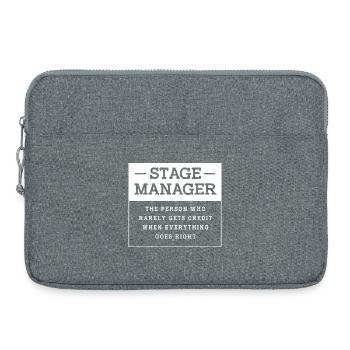 Theater Stage Manager Bühne - Laptoptasche 15" - Grau meliert - Vorne