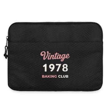 Millésime 1978 – Année de naissance rétro du Baking Club - Sacoche pour ordinateur portable 15 pouces - noir - Devant