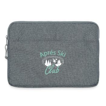 Après Ski Club Fête de ski Piste d’hiver Sports d’hiver - Sacoche pour ordinateur portable 15 pouces - gris chiné - Devant