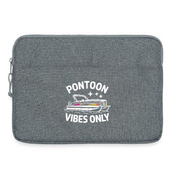 Ambiances de ponton, seulement des expressions drôles sur les bateaux de ponton, pour - Sacoche pour ordinateur portable 15 pouces - gris chiné - Devant
