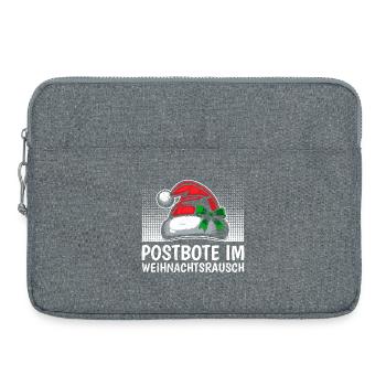 POSTBOTE IM WEIHNACHTSRAUSCH Lustiges - Laptoptasche 15" - Grau meliert - Vorne