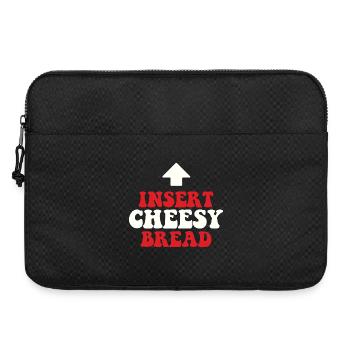 Insérer Pain au fromage Pizza Lover Humour italien - Sacoche pour ordinateur portable 15 pouces - noir - Devant