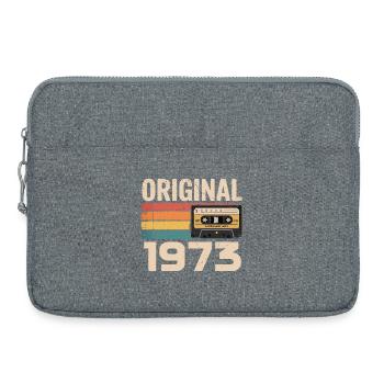 Originales 1973er Retro-Jubiläum 1973 - Laptoptasche 15" - Grau meliert - Vorne