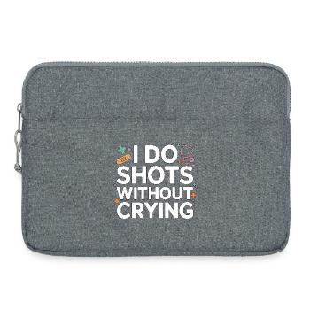 Pediatric Nurse I Do Shots Without Crying Peds RN - Laptoptasche 15" - Grau meliert - Vorne